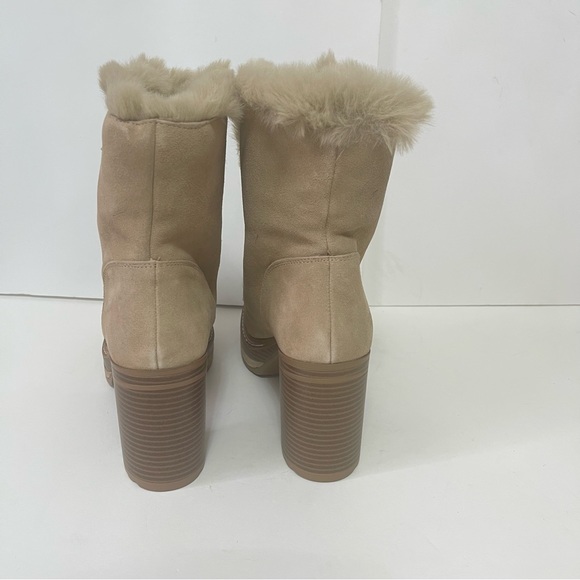 Steve Madden Sand Suede Scoops Faux Fur Platform Bootie- New Box - Duplicate - Picture 10 of 16